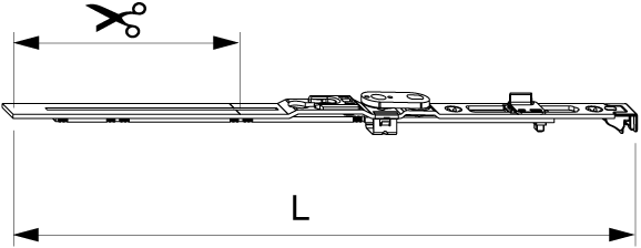 FRONTALE FORBICE MULTIMATIC PER AERAZIONE SINISTRO 400 LBB 320-400 ARGENTO