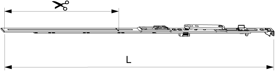 FRONTALE FORBICE MULTIMATIC PER AERAZINE DESTRO 600 LBB 401-600 ARGENTO