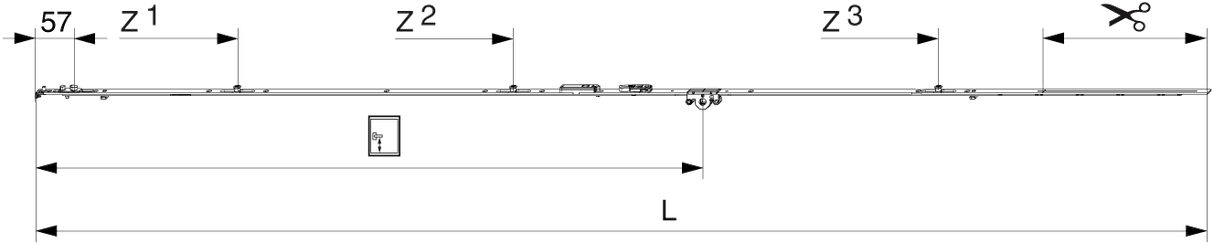 CREMONESE MULTIMATIC 2200 E15 FIX CON BILANCIERE CON 3 FUNGHI HBB 1.951-2.200 HM 1.050 CON SCROCCO PORTA ARGENTO
