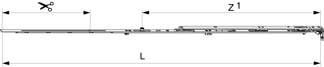 FORBICE AD ANGOLO PREMONTATA MM PER AERAZIONE DESTRO 1050 LBB 801-1.050 CON 1 FUNGO ARGENTO