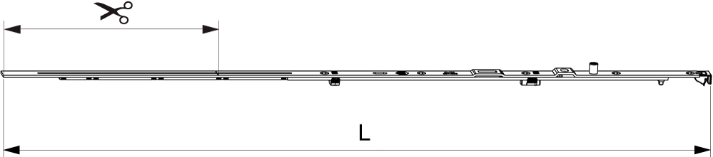 FRONTALE CERNIERA A-B SUPERIORE PARTE ANTA MULTI POWER (V2) 600 LBB 401-600 ARGENTO