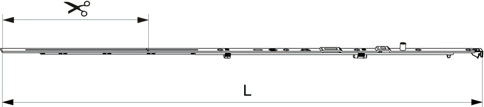 FRONTALE CERNIERA A-B SUPERIORE PARTE ANTA RASABILE MULTI POWER (V2) 800 LBB 601-800 ARGENTO Maico srl