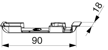 SCONTRO RIBALTA PER A4 SCOSTAMENTO 9 DX+SX ARGENTO