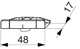 SCONTRO NOTTOLINO CON PERNO DI POSIZIONAMENTO 12x3 BATTUTA 18