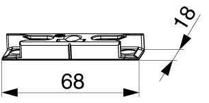 SCONTRO FUNGO SENZA ANELLO DI RINFORZO BATTUTA LISCIA/18 VITE INCLINATA ARGENTO