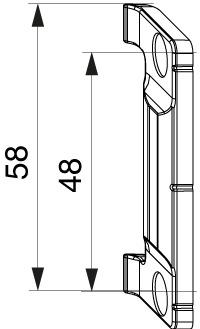 CERNIERA CENTRALE A SCOMPARSA REGOLABILE BATTUTA LISCIA PB 23 SC.13