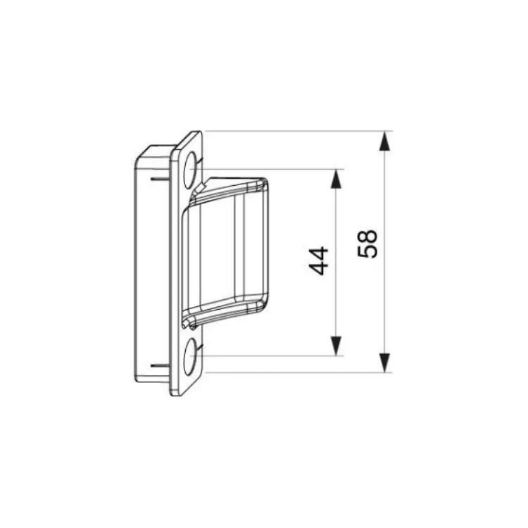 CERNIERA CENTRALE A SCOMPARSA PVC PARTE ANTA ARGENTO Maico srl