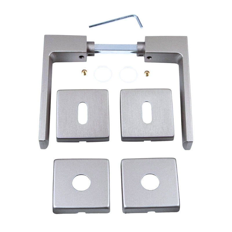 MANIGLIA PER PORTA AURA CROMO SATINATO