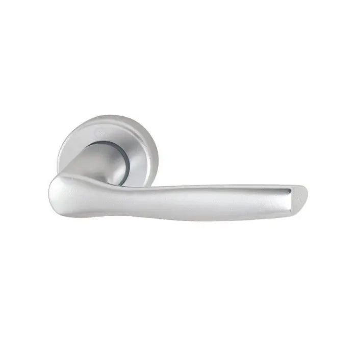 MANIGLIA PER PORTA GINEVRA ARGENTO SATINATO Brackle