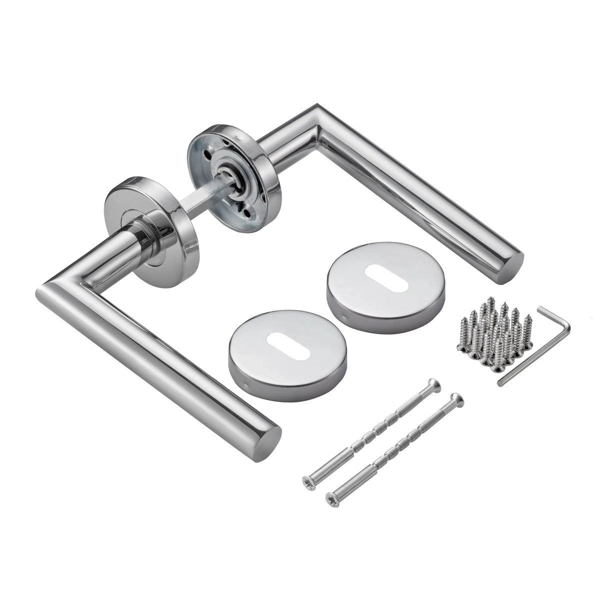 MANIGLIA PER PORTA MEROPE CROMO SATINATO Brackle