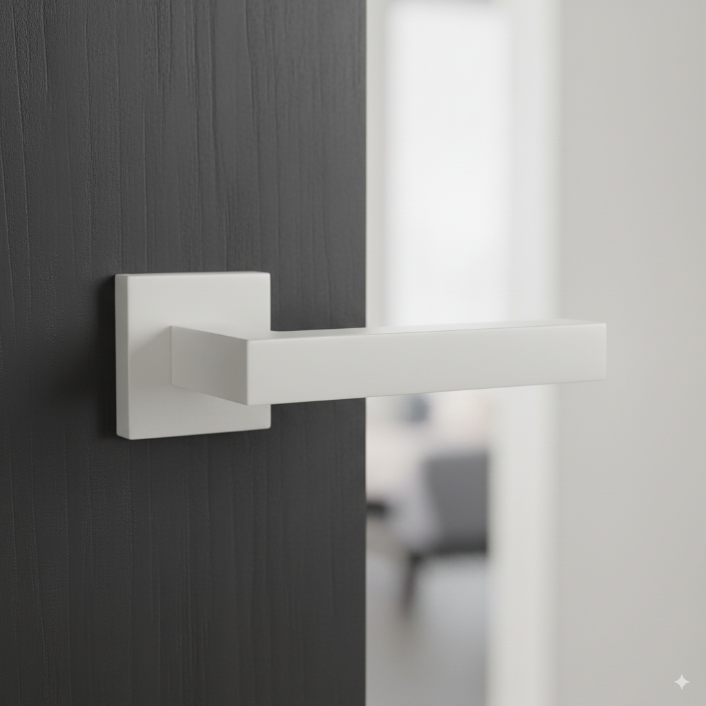 MANIGLIA PER PORTA AURA BIANCA