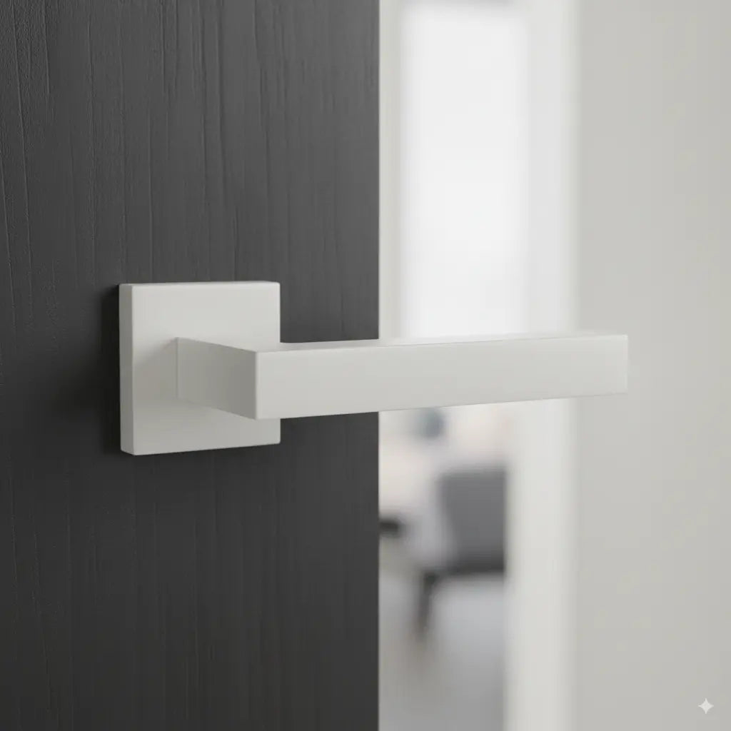 MANIGLIA PER PORTA AURA BIANCA Brackle