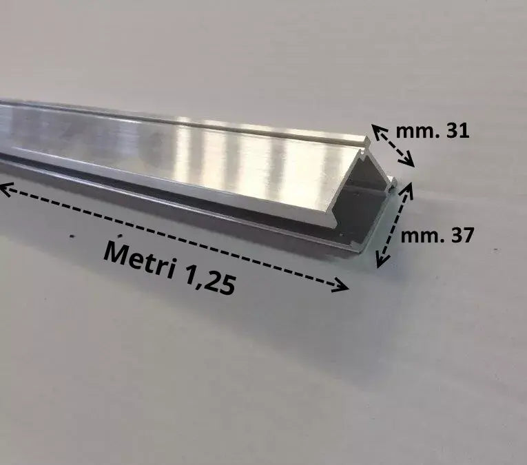 KIT PER PORTA SCORREVOLE PORTATA FINO A 80 KG COMPLETO DI BINARIO Sisco Sistem