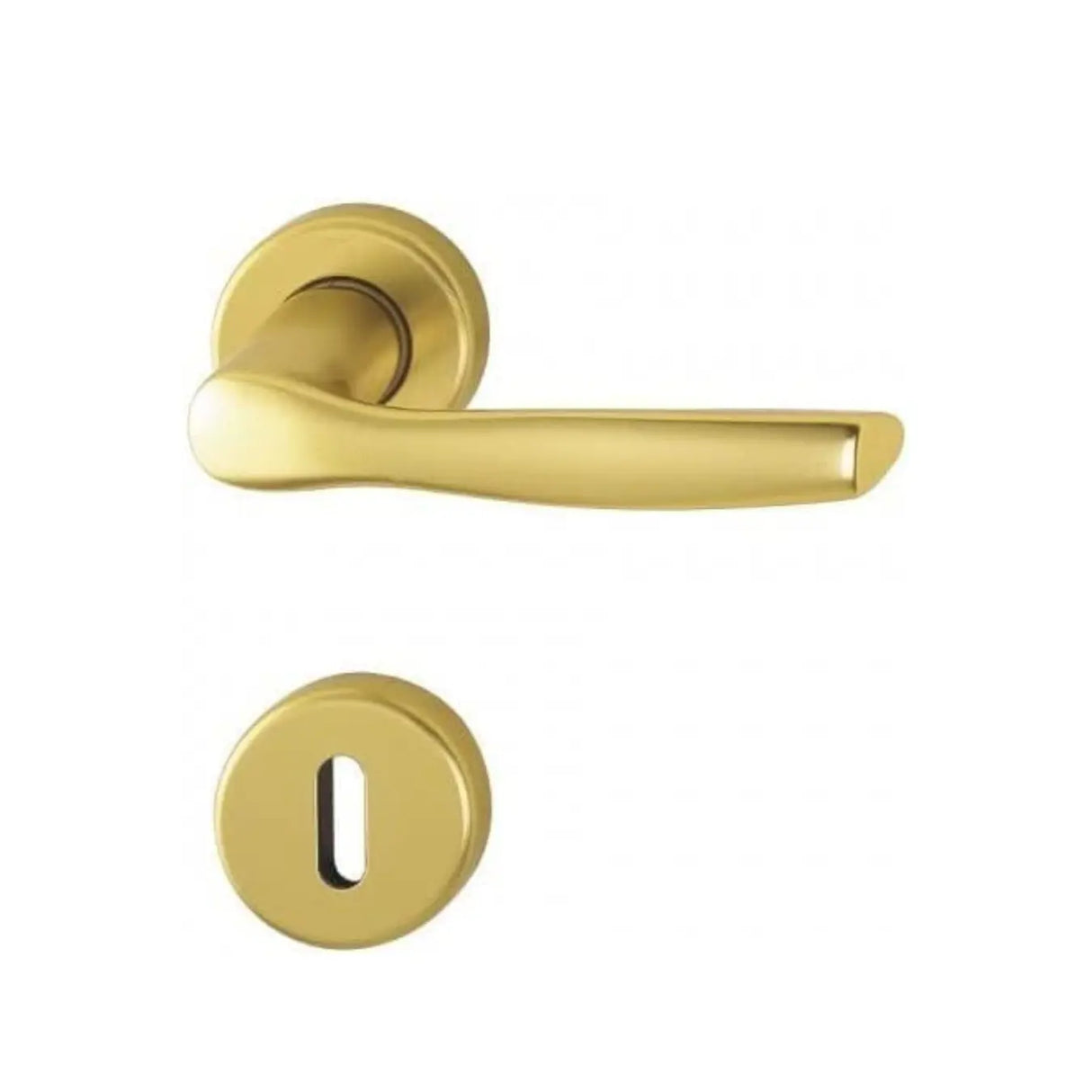 MANIGLIA PER PORTA GINEVRA ARGENTO SATINATO Brackle