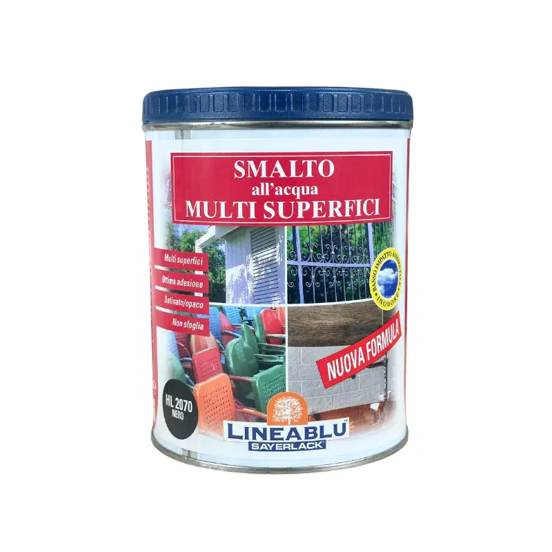 SMALTO HYDRO MULTISUPERFICI NERO HL2070 0.75 ML Sayerlack