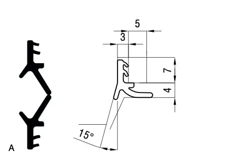 478142 GUARNIZIONE TC2024a NERO SEGNALE 15 MTX2 Maico srl