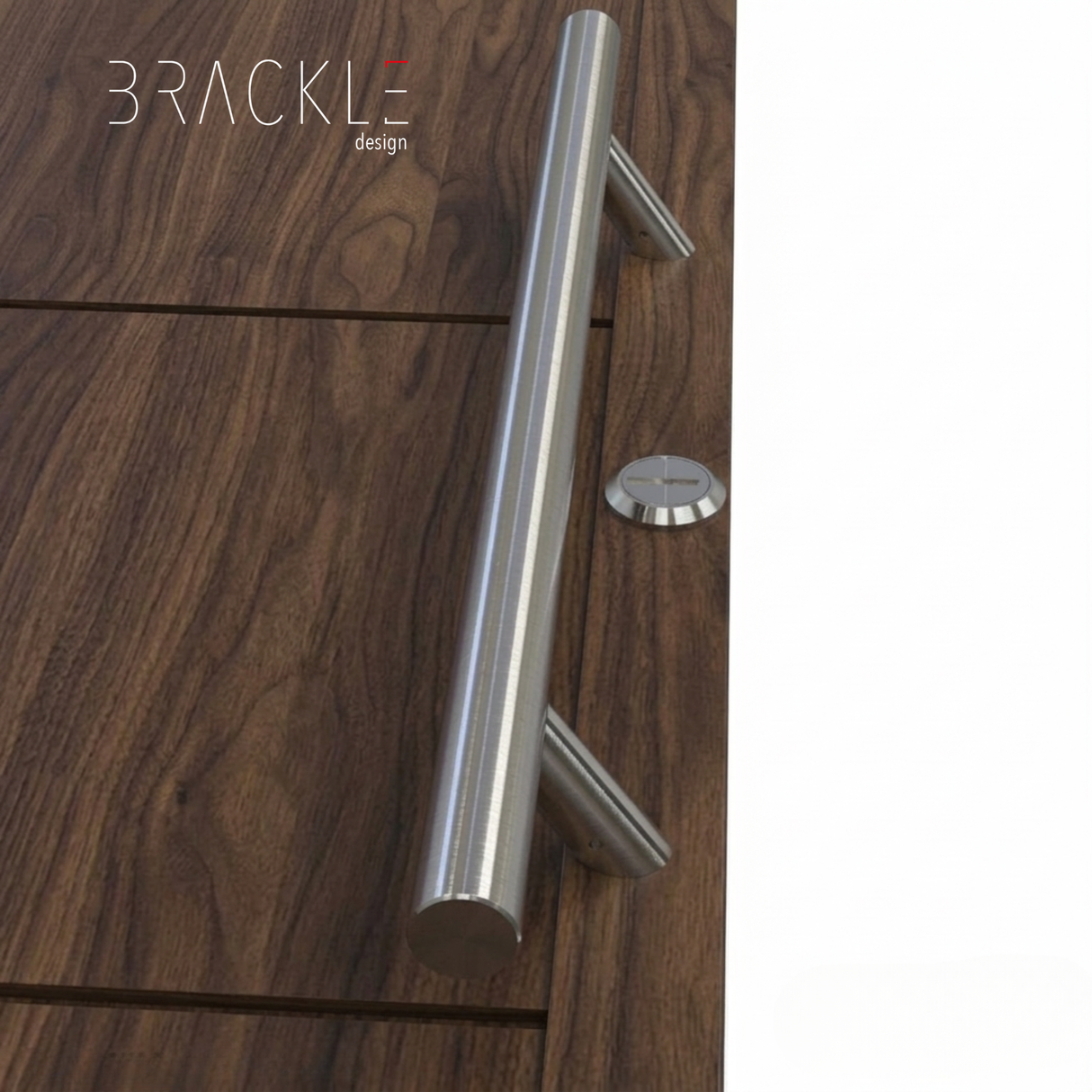 Maniglione 302 Zancato Per Porta In Acciaio Inox Brackle