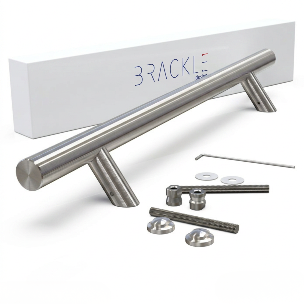 Maniglione 302 Zancato Per Porta In Acciaio Inox Brackle