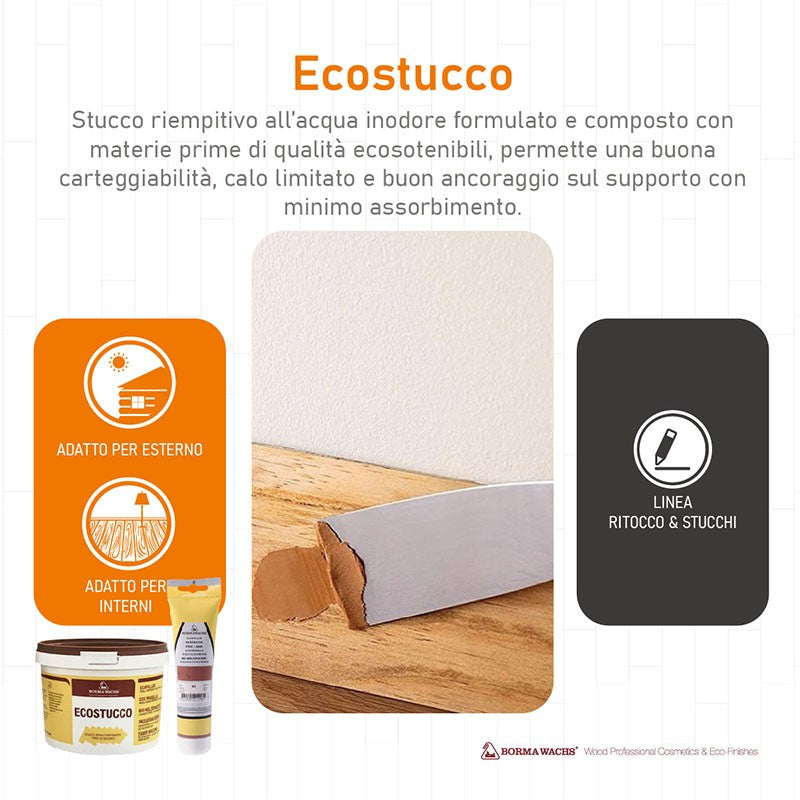 STUCCO BORMA WACHS FINITURA NOCE MEDIO (59) BARATTOLO DA 1 KG
