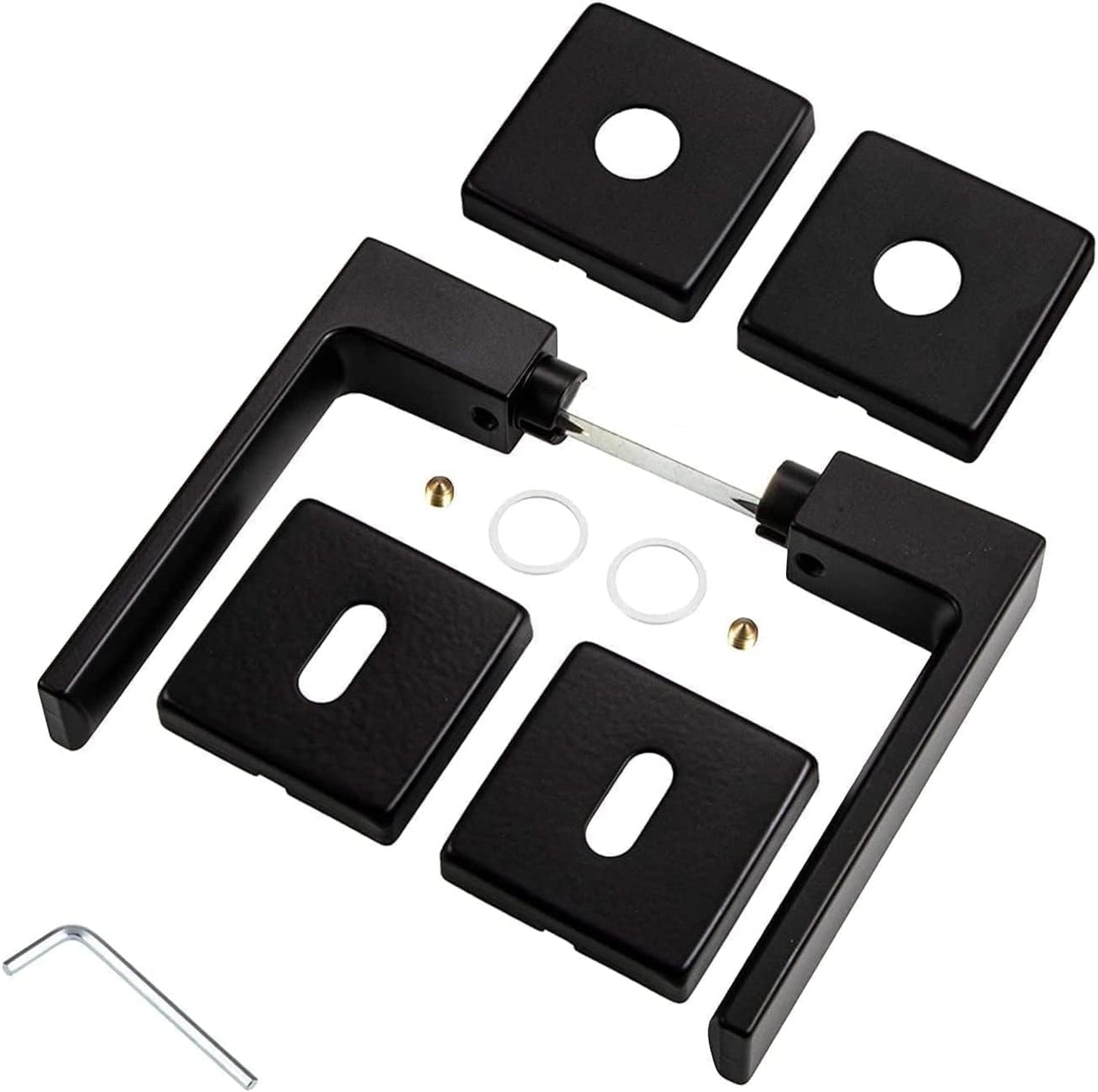 MANIGLIA PER PORTA AURA NERO OPACO