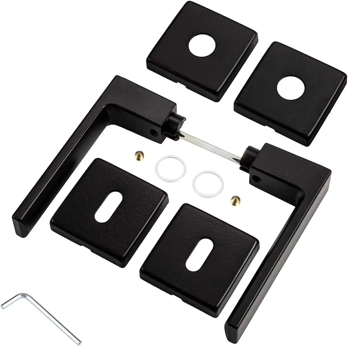 MANIGLIA PER PORTA AURA NERO OPACO Brackle