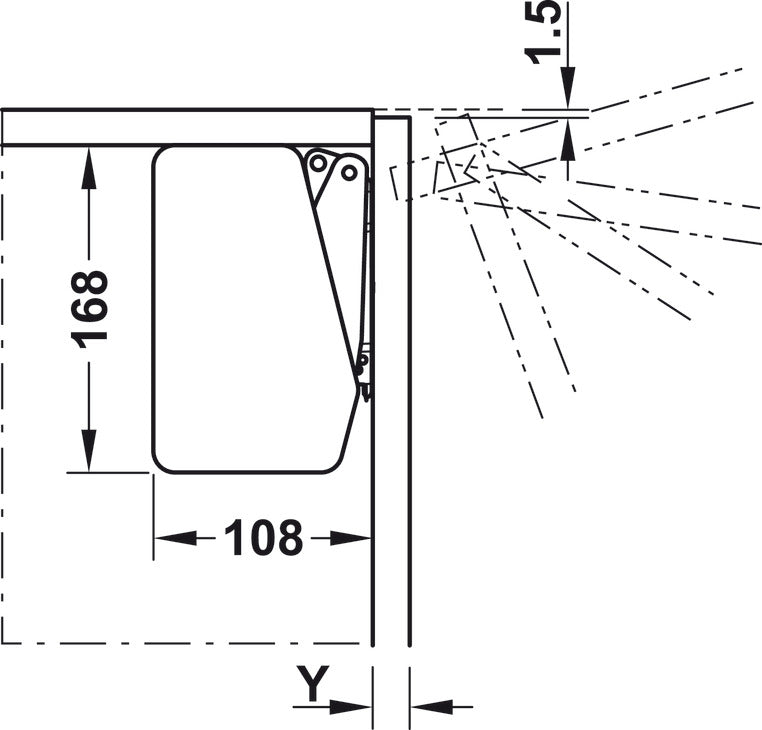 GUARNITURA PER ANTE A RIBALTA, FREE FLAP 1.7