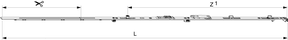 FRONTALE FORBICE MULTIMATIC PER AERAZIONE SINISTRO 1050 LBB 801-1.050 CON 1 FUNGO ARGENTO Maico srl