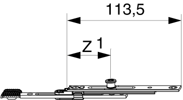 TERMINALE PER ARCO MM SUPERIORE CON 1 FUNGO ARGENTO