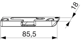 SCONTRO DOPPIO PER FUNGO PER ARCO E TRAPEZIO A4 SCOST. 9MM DESTRO Maico srl