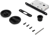 Kit Maniglia per Porte Scorrevoli Tondo Nero Brackle