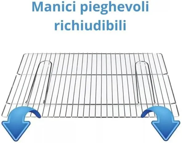 Griglia con manici richiudibili 67 x 40 cm Ompagrill