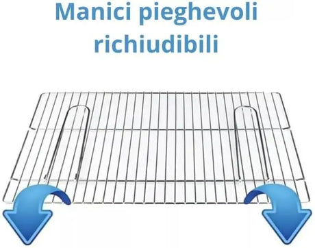 Griglia con manici richiudibili 67 x 40 cm Ompagrill