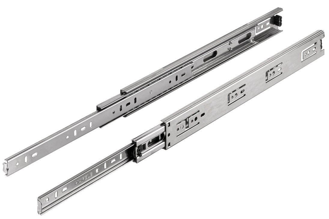 GUIDA A SFERA, HÄFELE MATRIX RUNNERR BB S30, USCITA TOTALE IN SOVRAESTENSIONE, PORTATA FINO A 30 KG, ACCIAIO MONTAGGIO LATERALE 400 MM