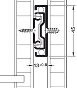 GUIDA A SFERA, HÄFELE MATRIX RUNNERR BB S30, USCITA TOTALE IN SOVRAESTENSIONE, PORTATA FINO A 30 KG, ACCIAIO MONTAGGIO LATERALE 400 MM