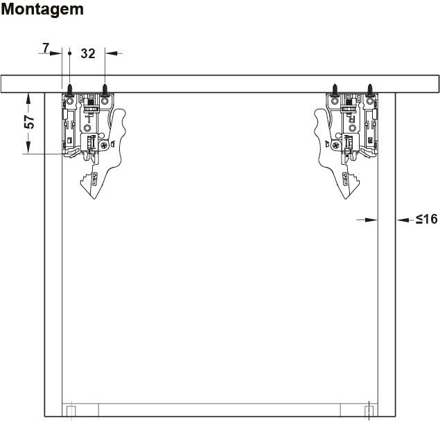 GUIDA CON MONTAGGIO INVISIBILE, HÄFELE MATRIX RUNNER UM A30, USCITA TOTALE, PORTATA FINO A 30 KG 500 MM