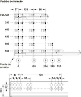 GUIDA CON MONTAGGIO INVISIBILE, HÄFELE MATRIX RUNNER UM A30, USCITA TOTALE, PORTATA FINO A 30 KG 500 MM