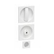 Kit Maniglia per Porte Scorrevoli Quadrato Bianco Brackle