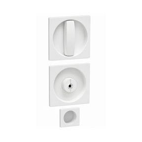 Kit Maniglia per Porte Scorrevoli Quadrato Bianco Brackle