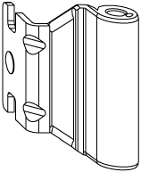 BANDELLA FORBICE AD ANGOLO PVC E IN APPOGGIO 12/18-13 ARGENTO