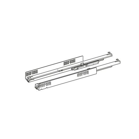 GUIDA A ESTRAZIONE TOTALE QUADRO V6 YOU M (30 KG) CON SILENT SYSTEM CON PUSH TO OPEN SILENT, 500 MM, SINISTRA Hettich