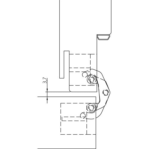 CERNIERA AN 170 3D PORTATA 60 KG BRONZO ANTICO