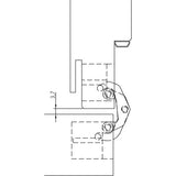 CERNIERA AN 170 3D PORTATA 60 KG BRONZO ANTICO