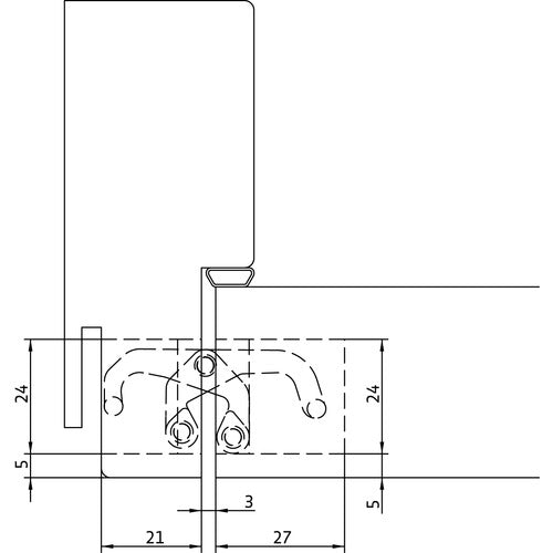 CERNIERA AN 170 3D PORTATA 60 KG BRONZO ANTICO