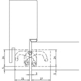 CERNIERA AN 170 3D PORTATA 60 KG BRONZO ANTICO