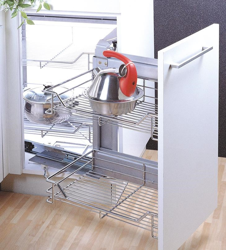 CESTELLO PER ANGOLO SOFT-CLOSE 860X480X560 SX CROMO