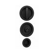 Kit Maniglia per Porte Scorrevoli Tondo Nero Brackle