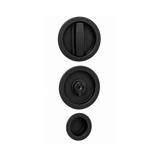 Kit Maniglia per Porte Scorrevoli Tondo Nero Brackle