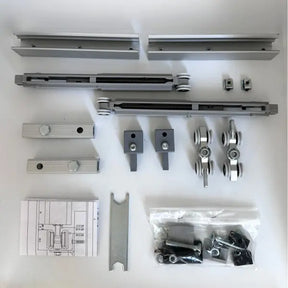 KIT SCORREVOLE PER PORTA AMMORTIZZATO PORTATA FINO A 80 KG CON BINARIO Sisco Sistem