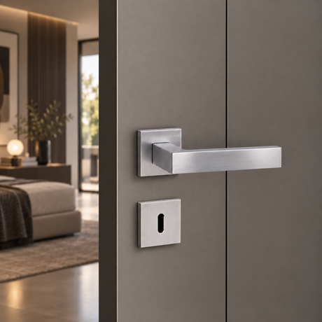 Maniglia Per Porta AURA Cromo Satinato Brackle