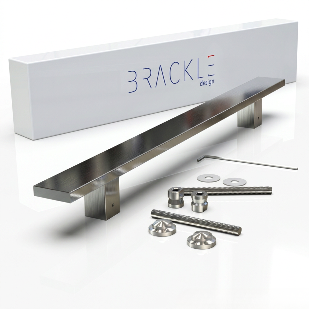Maniglione 302 Zancato Per Porta In Acciaio Inox Brackle